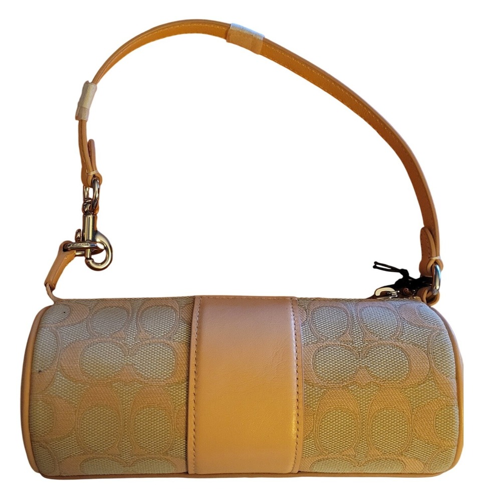 Coach Nolita Barrel Bag Signature Jacquard Faded Blush CU003 New - Picture 2 of 7
